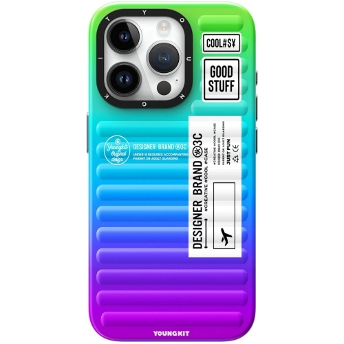 Apple iPhone 15 Pro Max Kılıf YoungKit The Secret Color Serisi Kapak - Mavi