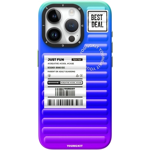 Apple iPhone 15 Pro Max Kılıf YoungKit The Secret Color Serisi Kapak - Yeşil