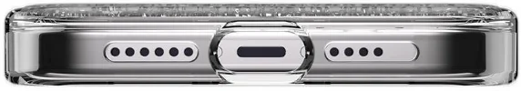 Apple iPhone 15 Pro Max Magsafe Şarj Özellikli Parlayan Simli Şeffaf Switcheasy Starfield-M Kapak - Mavi