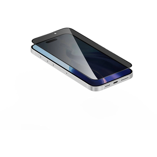 Apple iPhone 15 Pro Max Recci RSP-A08SP 3D Privacy Shield Temperli Cam Ekran Koruyucu - Gri