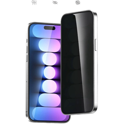 Apple iPhone 15 Pro Max Recci RSP-A19AP Privacy Temperli Cam Ekran Koruyucu - Gri