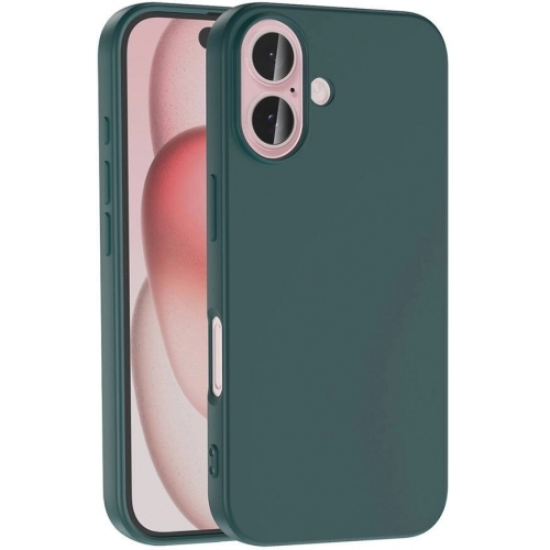 Apple iPhone 16 (6.1) Kılıf İçi Kadife Mat Yüzey LSR Serisi Lüks Kapak - Yeşil