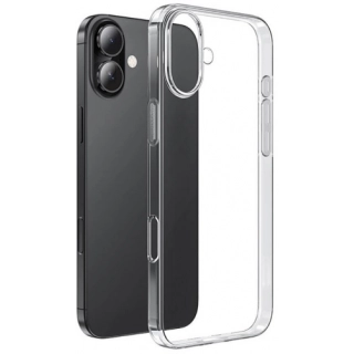 Apple iPhone 16 (6.1) Kılıf Kamera Korumalı Esnek Silikon Kapak - Şeffaf