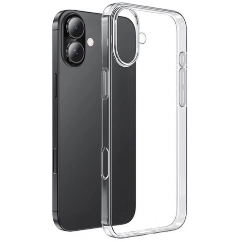 Apple iPhone 16 (6.1) Kılıf Kamera Korumalı Esnek Silikon Kapak - Şeffaf