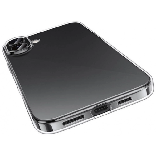 Apple iPhone 16 (6.1) Kılıf Kamera Korumalı Esnek Silikon Kapak - Şeffaf