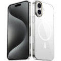 Apple iPhone 16 (6.1) Kılıf Mıknatıslı Wireless Şarj Özellikli Şeffaf G-Glass Kapak - Şeffaf
