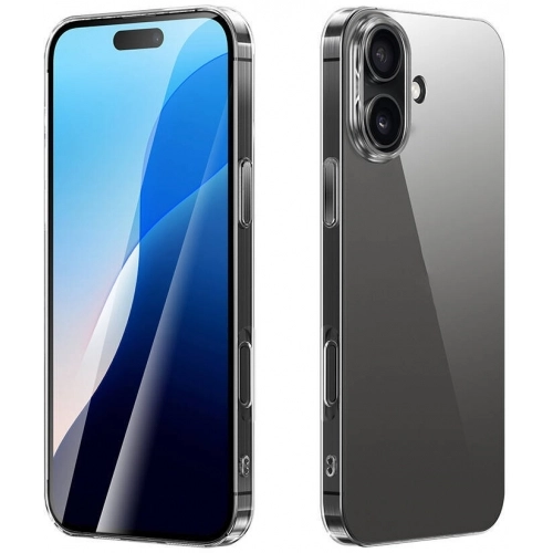 Apple iPhone 16 (6.1) Kılıf Şeffaf Kaliteli İnce Sert Lux Vonn Kapak - Şeffaf