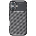 Apple iPhone 16 (6.1) Kılıf Silikon Parmak İzi Bırakmayan Karbon Soft Negro Kapak - Siyah