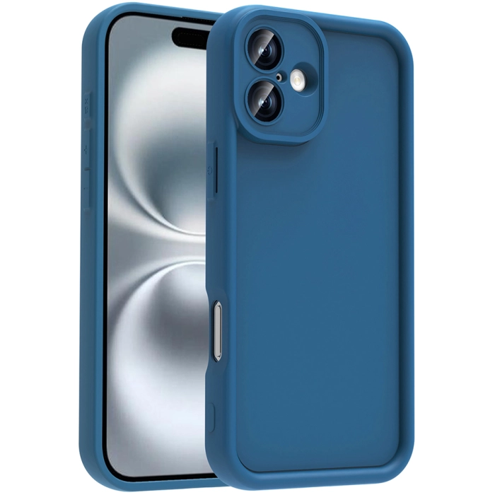 Apple iPhone 16 (6.1) ile Uyumlu Kılıf Kamera Korumalı Silikon Ananas Kapak - Koyu Yeşil