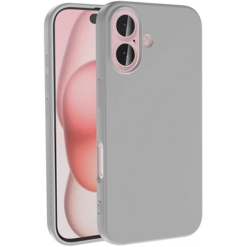 Apple iPhone 16 Plus (6.7) Kılıf İçi Kadife Mat Yüzey LSR Serisi Lüks Kapak - Gümüş