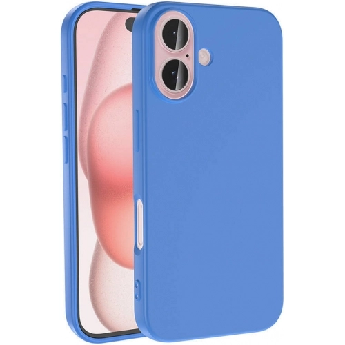 Apple iPhone 16 Plus (6.7) Kılıf İçi Kadife Mat Yüzey LSR Serisi Lüks Kapak - Mavi