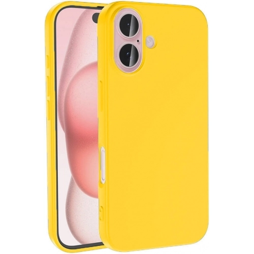 Apple iPhone 16 Plus (6.7) Kılıf İçi Kadife Mat Yüzey LSR Serisi Lüks Kapak - Sarı