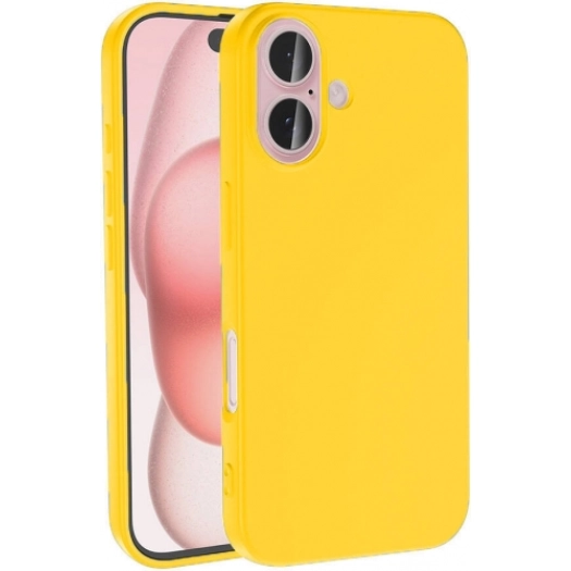 Apple iPhone 16 Plus (6.7) Kılıf İçi Kadife Mat Yüzey LSR Serisi Lüks Kapak - Sarı