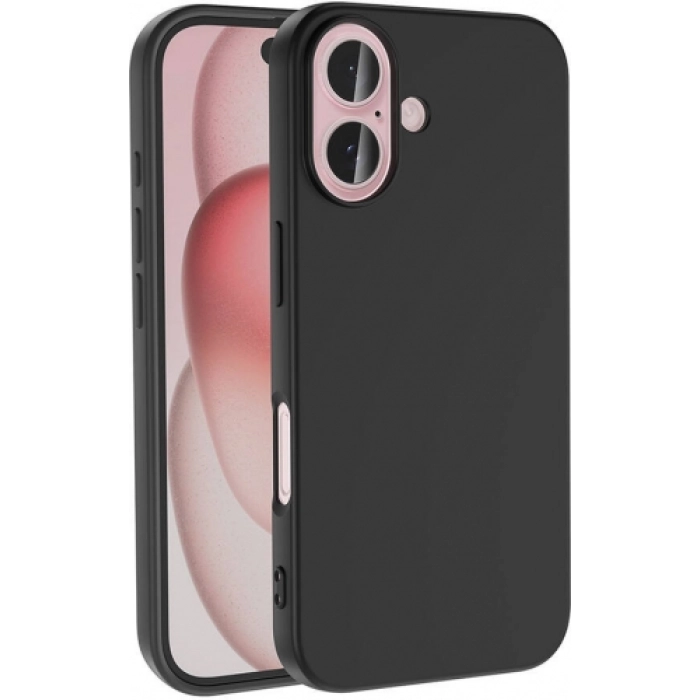 Apple iPhone 16 Plus (6.7) Kılıf İçi Kadife Mat Yüzey LSR Serisi Lüks Kapak - Siyah