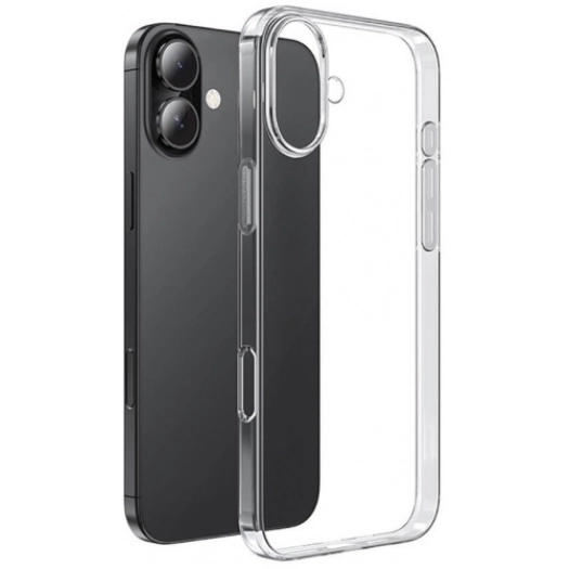 Apple iPhone 16 Plus (6.7) Kılıf Kamera Korumalı Esnek Silikon Kapak - Şeffaf