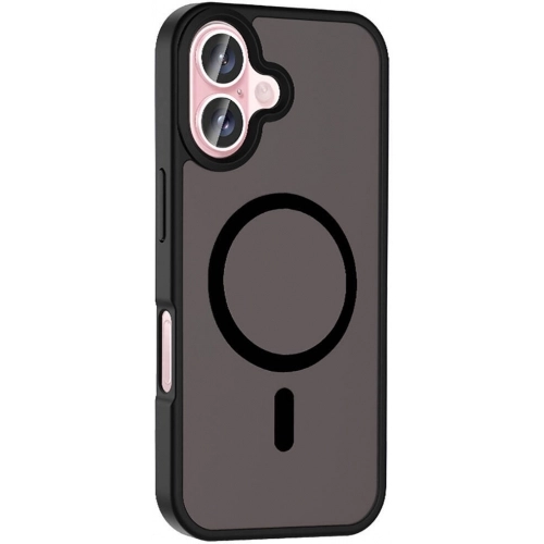 Apple iPhone 16 Plus (6.7) Kılıf Magsafe Şarj Özellikli Renkli Mat Arka Yüzey Sio Kapak - Sarı