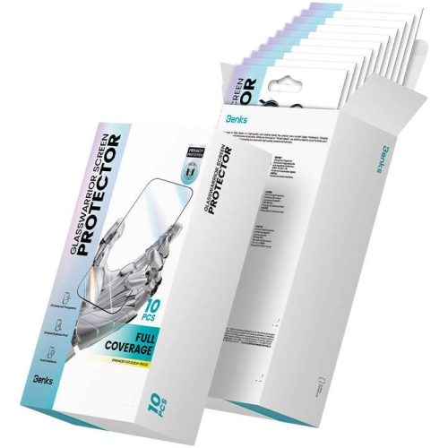 Apple iPhone 16 Plus Benks Glass Warrior HD 0.3mm Cam Ekran Koruyucu 10′lu Paket - Siyah