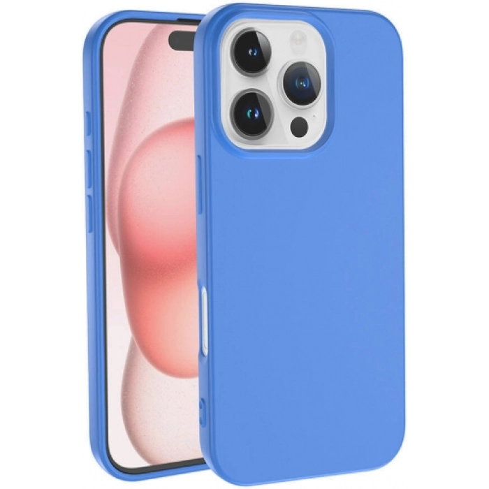 Apple iPhone 16 Pro (6.3) Kılıf İçi Kadife Mat Yüzey LSR Serisi Lüks Kapak - Mavi