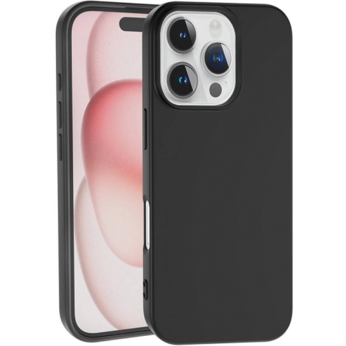 Apple iPhone 16 Pro (6.3) Kılıf İçi Kadife Mat Yüzey LSR Serisi Lüks Kapak - Siyah