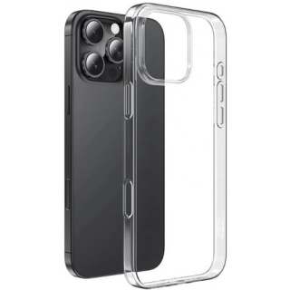 Apple iPhone 16 Pro (6.3) Kılıf Kamera Korumalı Esnek Silikon Kapak - Şeffaf