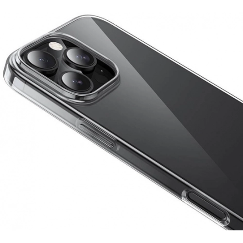 Apple iPhone 16 Pro (6.3) Kılıf Kamera Korumalı Esnek Silikon Kapak - Şeffaf