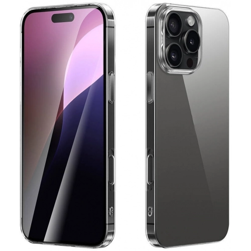 Apple iPhone 16 Pro (6.3) Kılıf Şeffaf Kaliteli İnce Sert Lux Vonn Kapak - Şeffaf