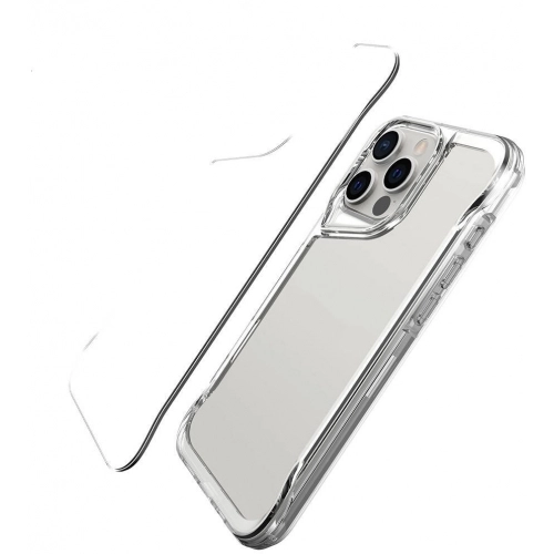 Apple iPhone 16 Pro (6.3) Kılıf Şeffaf TPU Kenarları Esnek Crystal T-Max Kapak - Şeffaf