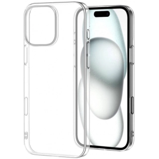 Apple iPhone 16 Pro (6.3) Kılıf Sert Arka Yüzey İnce Droga Kapak - Şeffaf