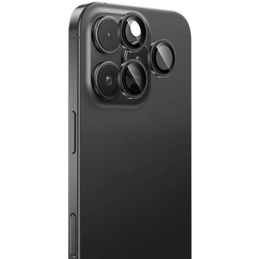 Apple iPhone 16 Pro Benks DR Safir Kamera Lens Koruyucu - Siyah