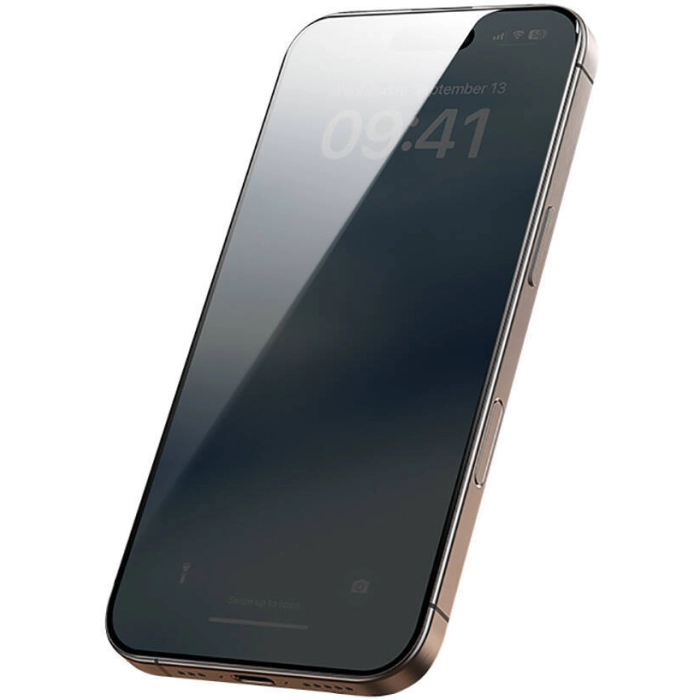 Apple iPhone 16 Pro Benks Ultra Shield 0.3mm Privacy Ekran Koruyucu + Kolay Uygulama Aparatlı - Siyah