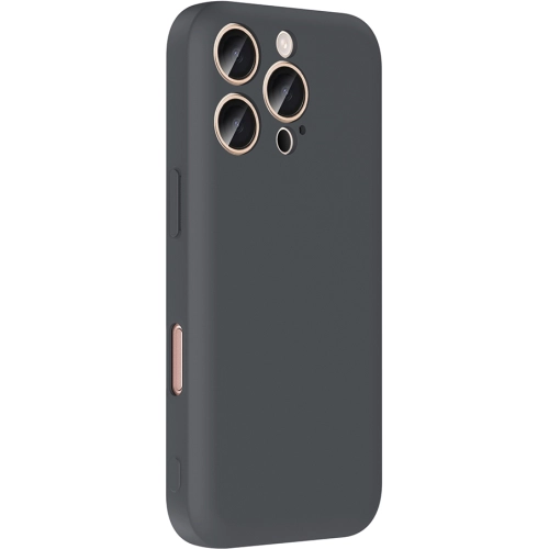 Apple iPhone 16 Pro (6.3) Kılıf İçi Kadife Dokulu Kartlık Hazneli Mat Vitra Silikon Kapak - Pembe