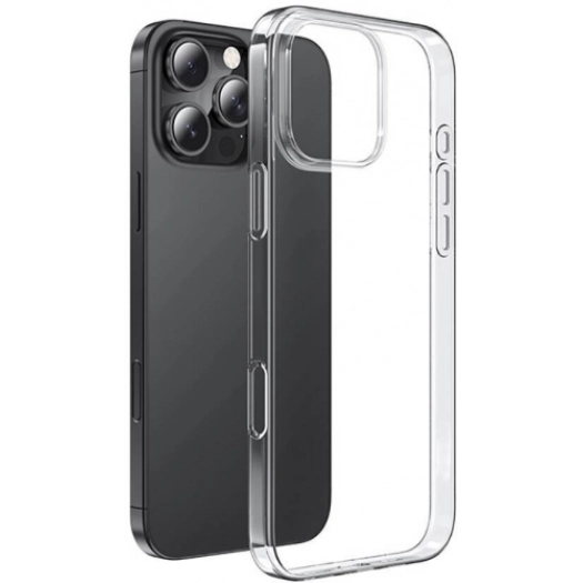 Apple iPhone 16 Pro Max (6.9) Kılıf Kamera Korumalı Esnek Silikon Kapak - Şeffaf