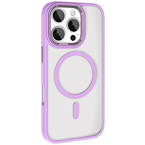 Apple iPhone 16 Pro Max (6.9) Kılıf Wireless Şarj Özellikli Zore Krom Magsafe Silikon Kapak - Yeşil