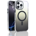 Apple iPhone 16 Pro Max (6.9) Kılıf MagSafe Destekli Kılıf, Şeffaf ve Renk Geçişli Zore Toros Kapak - Siyah