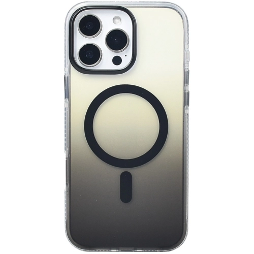 Apple iPhone 16 Pro Max (6.9) Kılıf MagSafe Destekli Kılıf, Şeffaf ve Renk Geçişli Zore Toros Kapak - Siyah