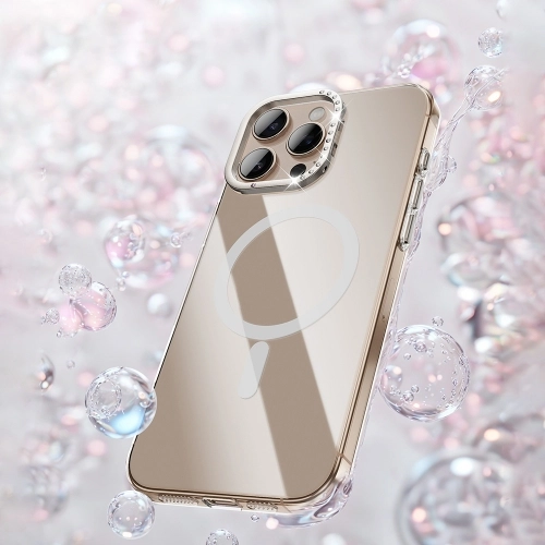 Apple iPhone 16 Pro Max (6.9) Kılıf Magsafe Şarj Özellikli Lüks Kamera Standlı Estop Kapak - Gold