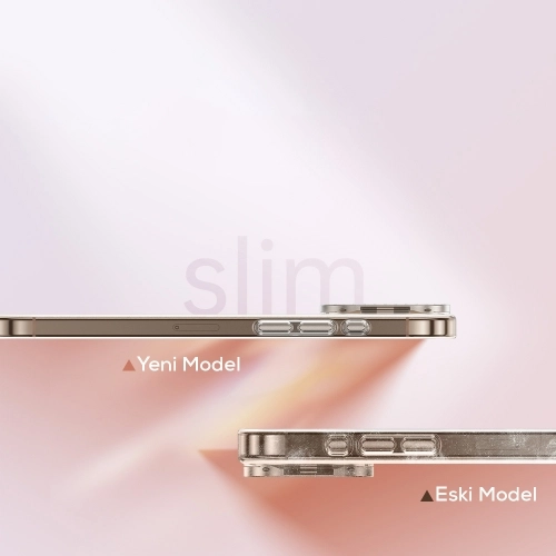 Apple iPhone 16 Pro Max (6.9) Kılıf Magsafe Şarj Özellikli Lüks Kamera Standlı Estop Kapak - Şeffaf