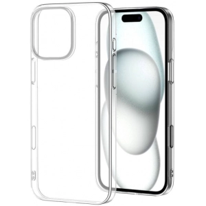 Apple iPhone 16 Pro Max (6.9) Kılıf Sert Arka Yüzey İnce Droga Kapak - Şeffaf