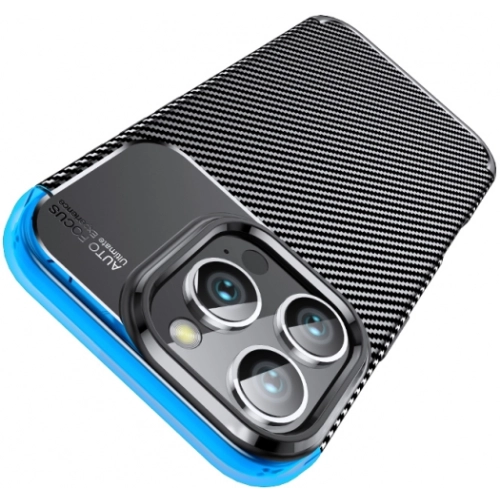 Apple iPhone 16 Pro Max (6.9) Kılıf Silikon Parmak İzi Bırakmayan Karbon Soft Negro Kapak - Siyah