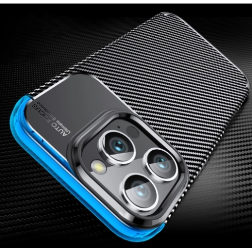 Apple iPhone 16 Pro Max (6.9) Kılıf Silikon Parmak İzi Bırakmayan Karbon Soft Negro Kapak - Siyah