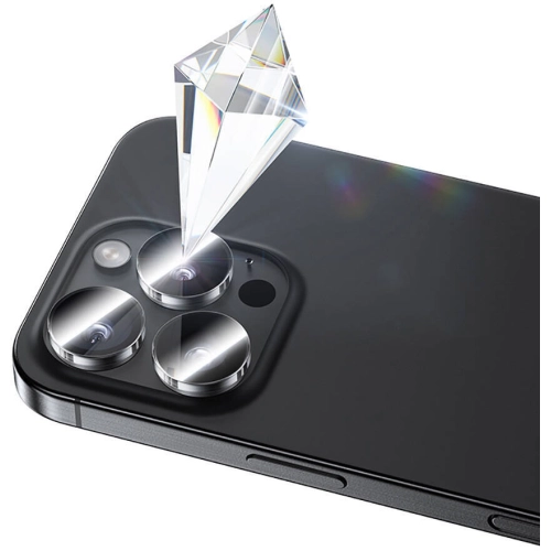 Apple iPhone 16 Pro Max Benks AR Glass Warrior Transparan Premium Cam Kamera Lens Koruyucu - Şeffaf