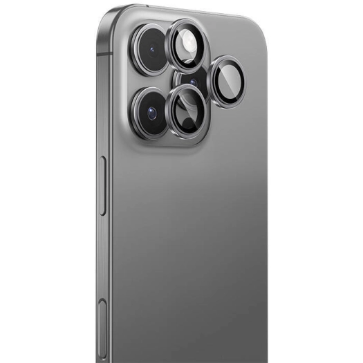 Apple iPhone 16 Pro Max Benks DR Safir Kamera Lens Koruyucu - Gümüş