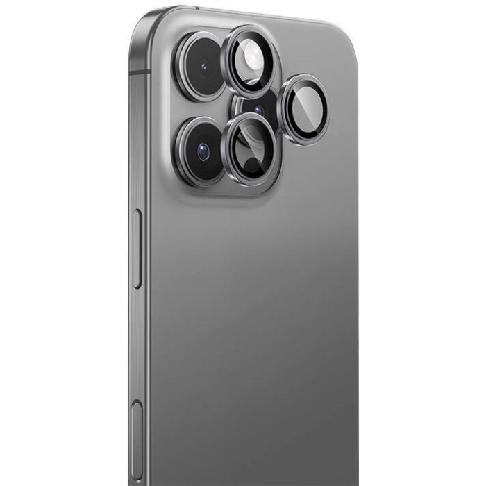Apple iPhone 16 Pro Max Benks DR Safir Kamera Lens Koruyucu - Gümüş