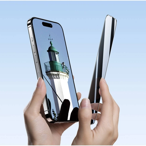 Apple iPhone 16 Pro Max Benks Ultra Shield 0.3mm Privacy Ekran Koruyucu + Kolay Uygulama Aparatlı - Siyah