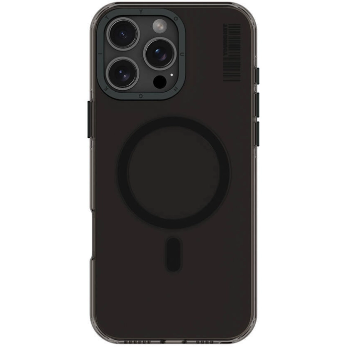 Apple iPhone 16 Pro Max (6.9) Kılıf Magsafe Şarj Özellikli Şeffaf Youngkit Crystal Shield Serisi Kapak - Siyah