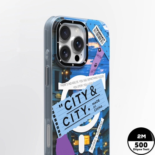 Apple iPhone 16 Pro Max (6.9) Kılıf Magsafe Şarj Özellikli Youngkit A-City Serisi Kapak - Pembe
