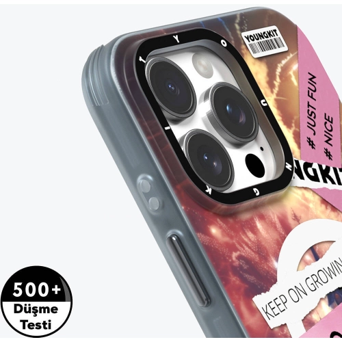 Apple iPhone 16 Pro Max (6.9) Kılıf Magsafe Şarj Özellikli Youngkit A-City Serisi Kapak - Pembe