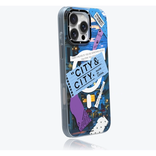 Apple iPhone 16 Pro Max (6.9) Kılıf Magsafe Şarj Özellikli Youngkit A-City Serisi Kapak - Mavi