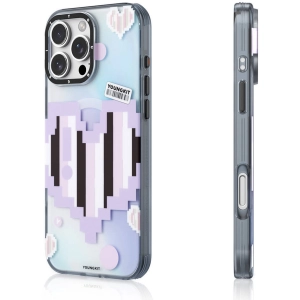 Apple iPhone 16 Pro Max (6.9) Kılıf Magsafe Şarj Özellikli Youngkit Love Serisi Kapak - Mor