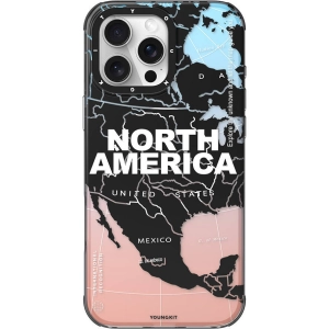 Apple iPhone 16 Pro Max (6.9) Kılıf Magsafe Şarj Özellikli Youngkit Universal Serisi Kapak - Siyah-Beyaz